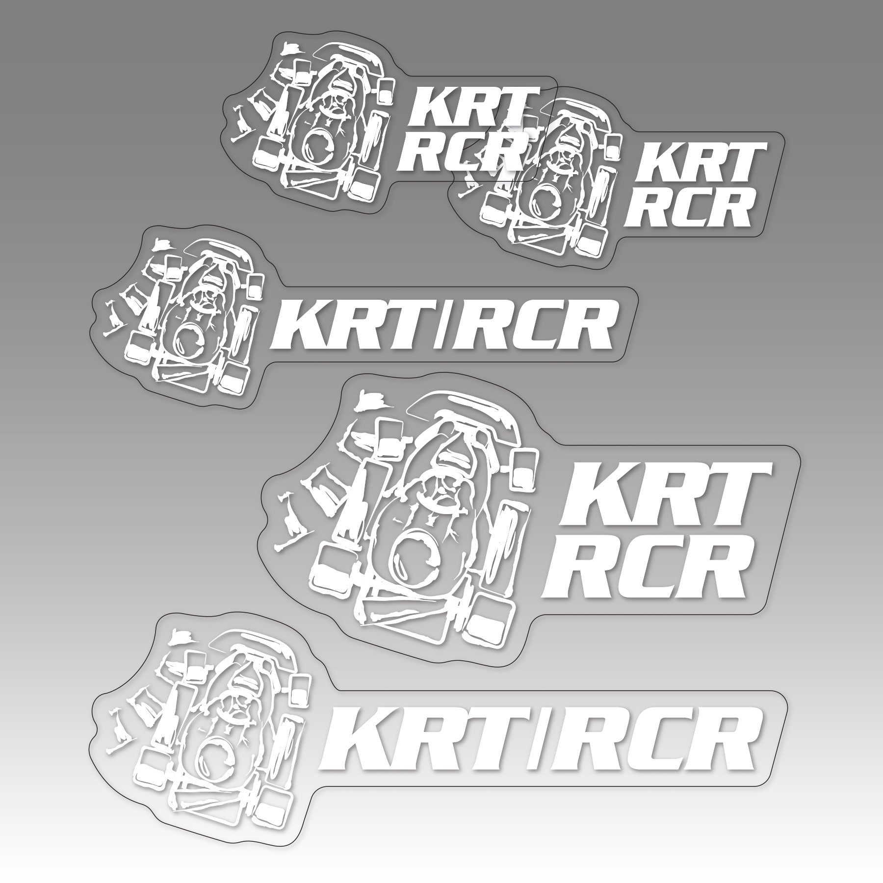 KRT|RCR 'Retro 2000' Sticker Pack - Clear Gloss – RCR Lifestyle